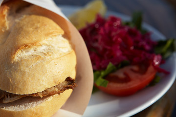 Turkish Fish Baguette