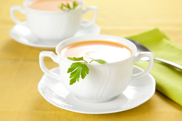 tasty Carrots puree with parsley
