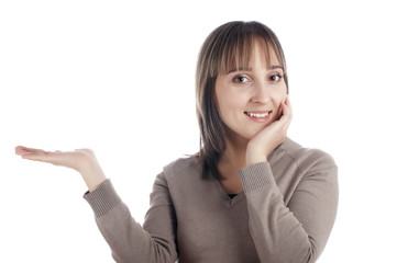 The young charming smiling girl