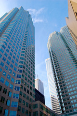 Immeubles et buildings d'affaires dans une mégalopole