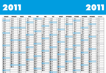 Kalendar Englisch 2011