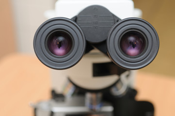 close-up medicine microscope