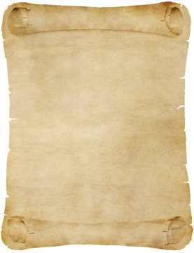 great old paper or parchment scroll