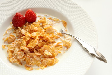 Cornflakes with Strawberry