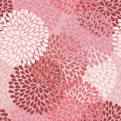 Photo sur Plexiglas Rose clair motif floral sans soudure