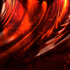 Red drapery
