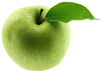 pomme verte fond blanc