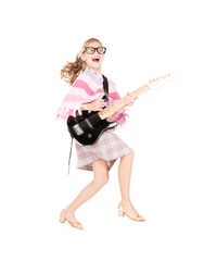 Fototapeta premium guitar girl