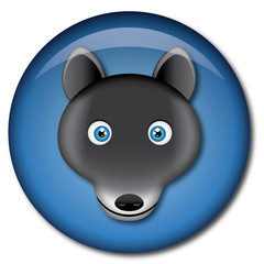 Chapa cabeza de lobo