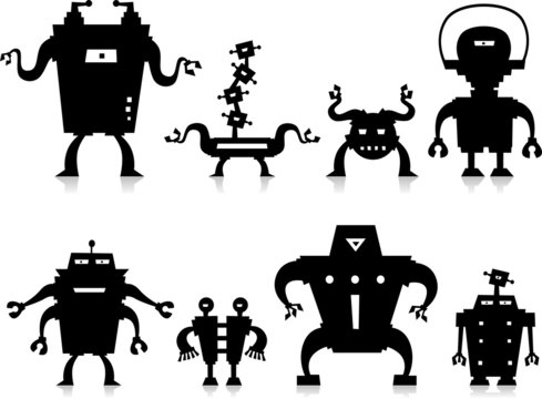 black robots