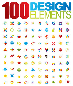 100 Vector logo and design elements