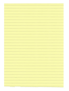 XXXL size yellow lined paper