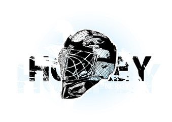 Fototapeta premium ice hockey helmet