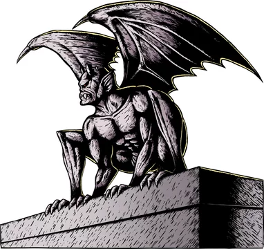 Gargoyle At Night Stock イラスト Adobe Stock