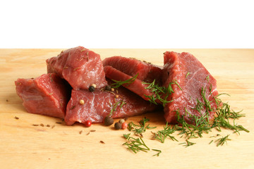 Fresh raw beef meat