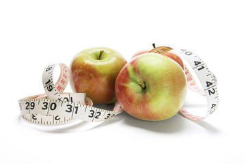 Tape Measure Around Fuji Apples