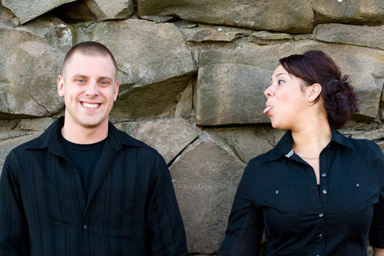 Playful Young Couple