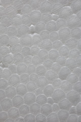 Fototapeta premium Surface of white polyfoam close up