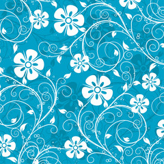 Decorative floral pattern, vector illustration