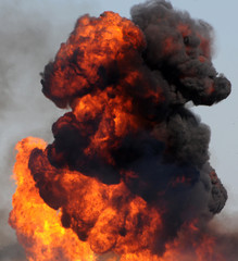 Fire and smoke