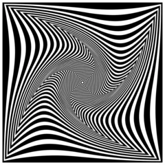 Photo sur Plexiglas Psychédélique Spirale noire et blanche