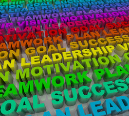 Principles of Success - Colorful Words