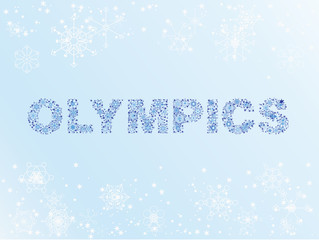 Snow winter olympics