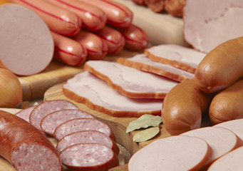 meat and sausages