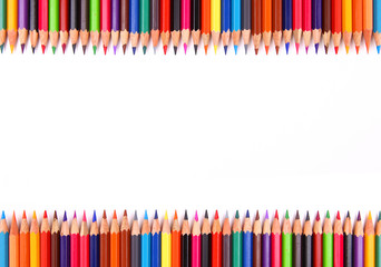 color pencil isolated on white