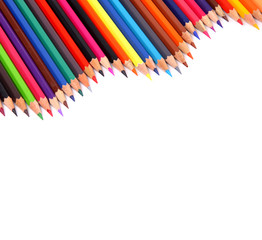 color pencil isolated on white