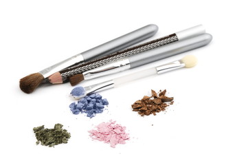 Eye shadow isolated on white background