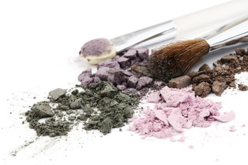 Eye shadow isolated on white background