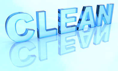 Crystal clean sign