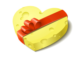 Heart from cheese