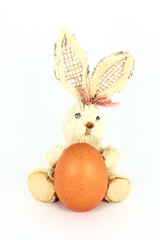 Egg and rabbit decoration