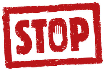 Stop-Stempel - obrazy, fototapety, plakaty