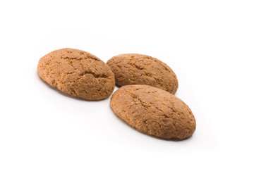 Three tasty oatmeal cookies