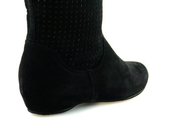 Bottines noires en daim