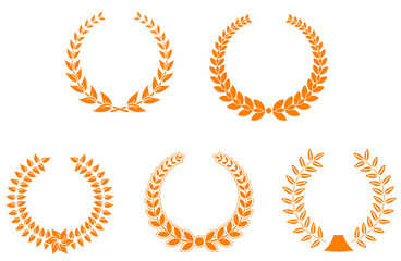 Set of laurel wreaths