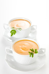 tasty Carrots puree with parsley