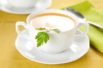 tasty Carrots puree with parsley
