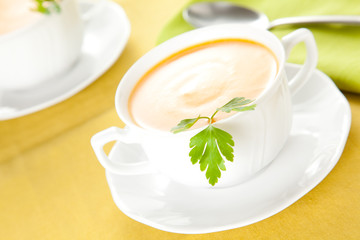 tasty Carrots puree with parsley