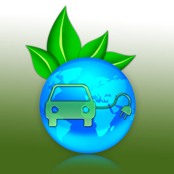 Eco Illustration "Electric Car"