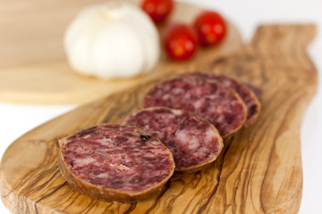Gourmet Pepper Salami with garlic