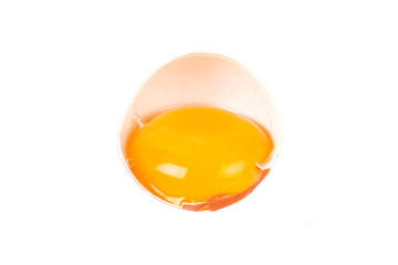 Nahaufnahme eines geöffnteten Eies