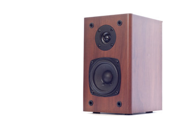 Fototapeta premium Audio speaker isolated on white