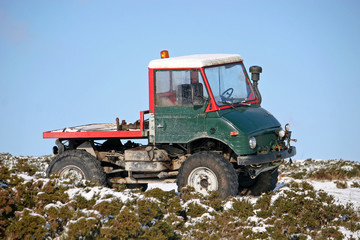 truck on snow