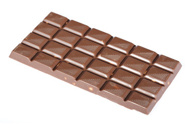 chocolate bar isolated on white