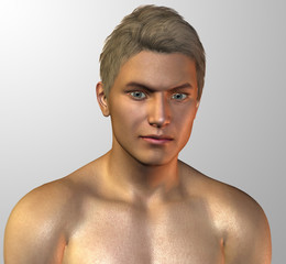 Naklejka premium 男性モデル