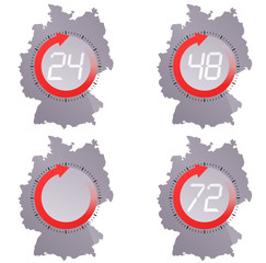 Lieferzeit in Deutschland (rot)